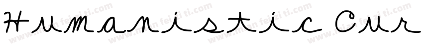 Humanistic Cursive字体转换